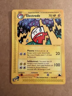 Electrode 36/144 Skyridge Pokemon Card MP E-Series - Image 1