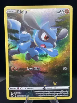 Riolu GG26/GG70 Crown Zenith: Galarian Gallery Holo Pokemon TCG Card NM - Image 1