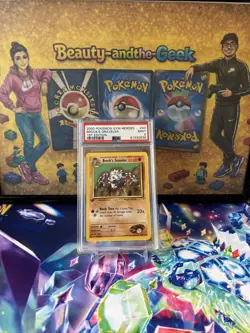 Pokemon TCG PSA 9 2000 Gym Heroes 1st Edition Brock’s Graveler Vintage WOTC Card - Image 1