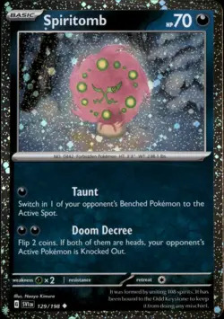 Spiritomb - (Cosmos Holo) Uncommon Miscellaneous Cards & Products 129/198 NM - Image 1