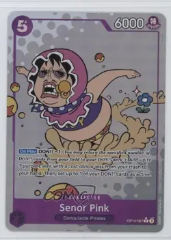 2025 One Piece Card Game: Royal Blood OP10 R English Senor Pink (Alt Art) - Image 1