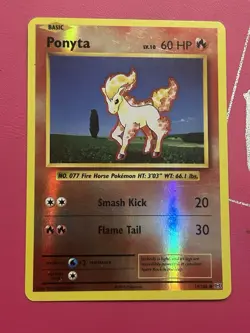 Pokemon TCG Ponyta Card 19/108 XY Evolutions Reverse Holo Light Play - Image 1