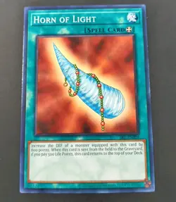 Yu-Gi-Oh! Spell Ruler Horn Of Light Common Spell Card SRL-EN004 NM - Image 1