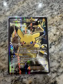 Pokemon Pikachu EX XY124 Promo Card 2016 Damaged Condition - Image 1