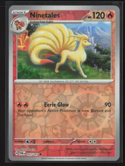 Ninetales Common SV06: Twilight Masquerade 027/167 NM Pokemon Card Reverse Holo - Image 1