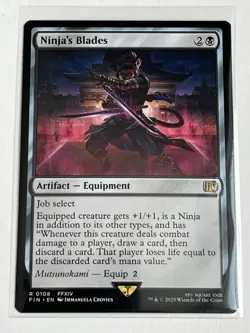 Ninja's Blades 108 MTG Final Fantasy 2025 Near Mint Non Foil Rare - Image 2