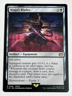 Ninja's Blades 108 MTG Final Fantasy 2025 Near Mint Non Foil Rare - Image 4