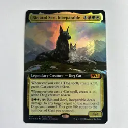 Rin And Seri, Inseparable - Extended Foil BaB Promo - Core Set 2021 / M21 MTG - Image 1