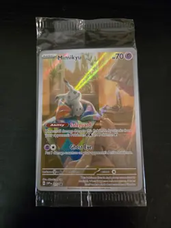 Pokemon Mimikyu 075 Scarlet & Violet Promo Holo Card 2024 English TCG Sealed - Image 1
