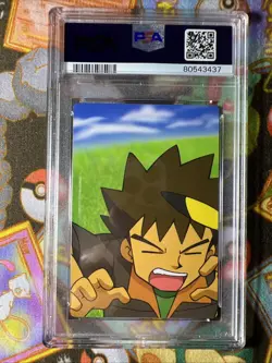 2005 Pokemon Bandai Carddass Weekly Snap Card Brock & Bonsly #003 PSA 7 POP 13 - Image 2
