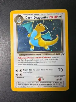 Pokemon TCG Dark Dragonite Team *SWIRL* 🌀 Rocket Holo Rare Unlimited 5/82 LP - Image 1