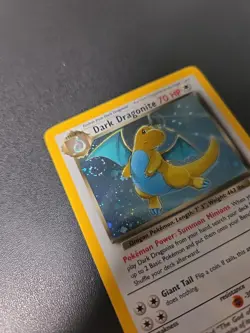 Pokemon TCG Dark Dragonite Team *SWIRL* 🌀 Rocket Holo Rare Unlimited 5/82 LP - Image 2