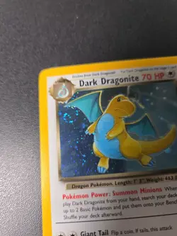 Pokemon TCG Dark Dragonite Team *SWIRL* 🌀 Rocket Holo Rare Unlimited 5/82 LP - Image 3