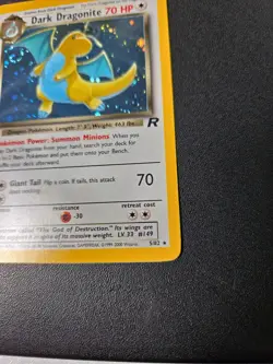 Pokemon TCG Dark Dragonite Team *SWIRL* 🌀 Rocket Holo Rare Unlimited 5/82 LP - Image 4