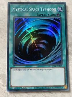 Yugioh - Mystical Space Typhoon - RA02-EN048 - Super Rare 1st Edition - Image 1