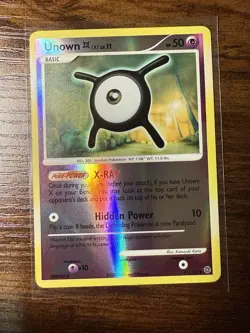 Pokemon - Secret Wonders - Unown X 71/132 Reverse Holo Uncommon - Near Mint! - Image 1