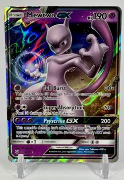 Mewtwo GX 39/73 Shining Legends Holo Pokemon OC-NM/LP - Image 1