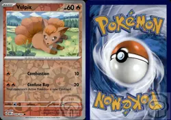 Vulpix 028/197 C Obsidian Flames Pokemon Reverse Holo NM/M - Image 2