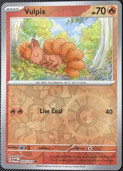 Vulpix 026/167 Sv06: Twilight Masquerade Reverse Holo - Pokemon Card - Image 1