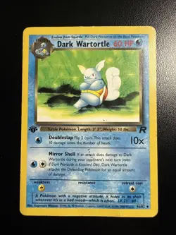 Dark Wartortle 46/82 First Edition Team Rocket Pokemon Card - Image 1