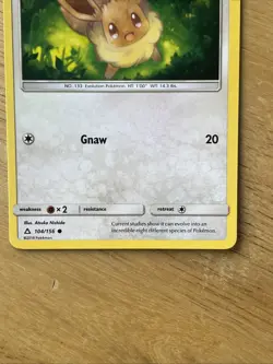 Eevee 104/156 SM Ultra Prism Pokemon NM - Image 4