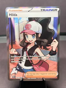 Pokemon TCG Hilda 164/086 White Flare Full Art Ultra Rare Holo NM - Image 1