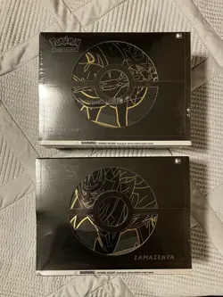 Pokemon TCG Sword & Shield Premium ETB Set Zacian & Zamazenta Factory Sealed (2) - Image 1