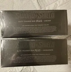 Pokemon TCG Sword & Shield Premium ETB Set Zacian & Zamazenta Factory Sealed (2) - Image 2