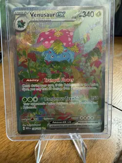 Pokemon Venusaur EX Scarlet & Violet 151 198/165 Rare HP340 Stage 2 Holo - Image 1