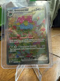 Pokemon Venusaur EX Scarlet & Violet 151 198/165 Rare HP340 Stage 2 Holo - Image 3