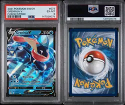 2021 POKEMON SWORD & SHIELD FUSION STRIKE GRENINJA V 073 - Image 3