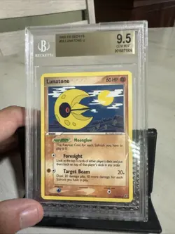 2005 Pokemon Ex Deoxys Lunatone 36/107 Uncommon BGS 9.5 GEM MINT (POP 5) 🔥 - Image 1