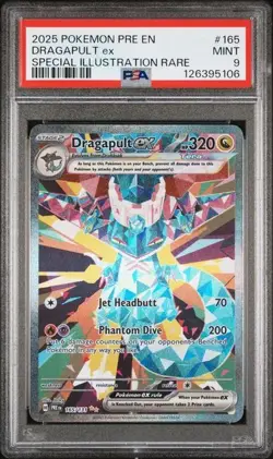 🔥 2025 Pokemon Prismatic Evolutions Dragapult ex SIR #165 PSA 9 - Image 1