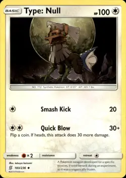 Type: Null 183/236 Uncommon Unified Minds Pokemon NM - Image 1