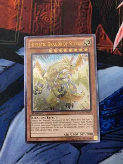 YuGiOh TCG Hieratic Dragon of Sutekh GAOV-EN025 Ultimate Rare 1st Edition NM - Image 1