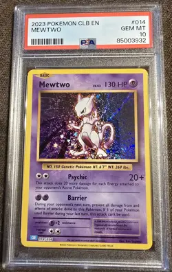 Pokemon 2023 CLB Mewtwo #014 PSA 10 English English - Image 1