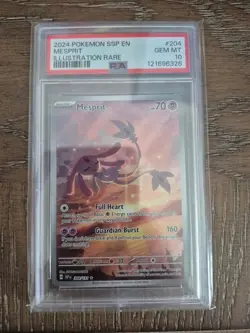Pokemon Mesprit 204/191 Sv08 Surging Sparks Illustration Rare Holo PSA 10 - Image 1