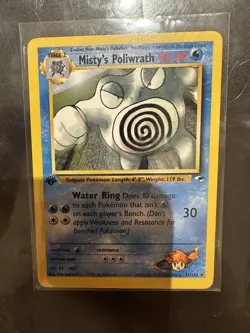 Pokemon TCG Misty's Poliwrath Gym Heroes 1st Edition Rare English WotC #31/132 - Image 1