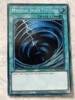 Yugioh - Mystical Space Typhoon - RA02-EN048 - Secret Rare 1st Edition - Image 1
