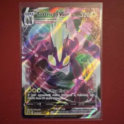 Pokemon TCG Toxtricity VMAX Rebel Clash Holo Ultra Rare Card 071/192 - Image 1