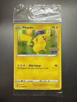 🌟 Sealed Pikachu Holo 028/078 Pokemon GO Promo Cap Hat Rare Card NM/Mint - Image 1