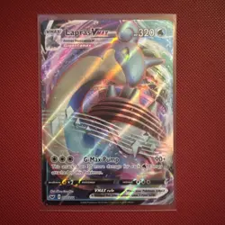 Pokemon TCG Lapras VMAX Holo Ultra Rare Card Sword & Shield Base Set 050/202 - Image 1