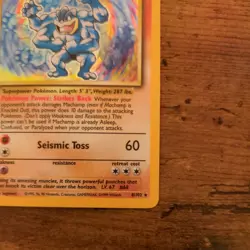 Pokemon Machamp Base Set 8/102 Holo 1st Edition Rare TCG Card LP/MP - Image 5