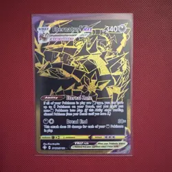 Pokemon TCG Eternatus VMAX SV122/SV122 Shining Fates Holo Gold Card - Image 1