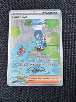 Pokemon TCG Lana's Aid 219/167 Twilight Masquerade Special Illustration Rare NM - Image 1