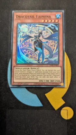 RA05-EN035 Dracotail Faimena Super Rare 1st Ed YuGiOh - Image 1