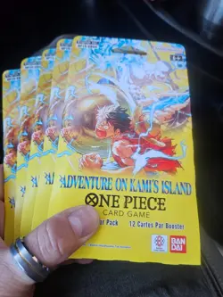 x5 Bandai One Piece Adventure on Kami's Island Booster Set OP-15 5 Pack English - Image 1