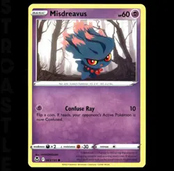 Misdreavus 063/195 Silver Tempest - Common - Pokémon Card TCG - Image 1