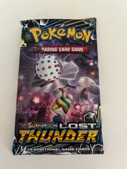 Pokemon Sun and Moon Lost Thunder Sealed Booster Pack - Random Pack Art - Image 1
