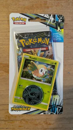 POKEMON SUN MOON LOST THUNDER BLISTER BOOSTER PACK X2 BOTH ROWLET & SALANDIT - Image 2